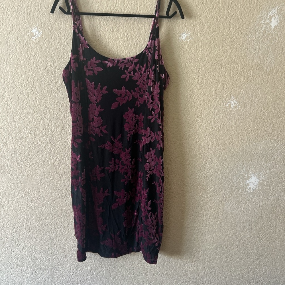 Forever 21 Black and Pink Floral Mini Dress